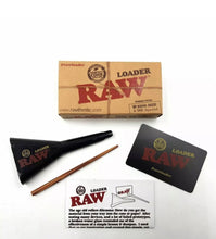 Load image into Gallery viewer, RAW King Size Cones(100 pk)+raw cone loader+raw glass ashtray +GLASS TIP+tube