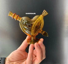 Load image into Gallery viewer, fashion glass pink heart water cone bubbler pipe fit for raw zig zag cone