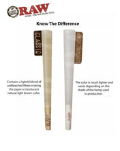 Load image into Gallery viewer, raw classic LEAN size cone W tip FULL BOX ( 800 pack)+ 3 GLASS cone holder tip