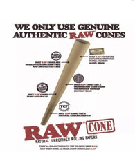 Load image into Gallery viewer, RAW organic hemp 1 1/4 size cone(200pk, 100pk, 50pk)+cone herb grinder filler storage 3in1