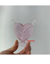 Load image into Gallery viewer, RAW Three Tree Cone Case Smell Proof Pouch+glass pink heart water bubbler pipe