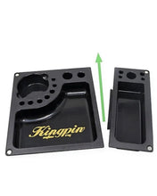 Load image into Gallery viewer, Kingpin X RAW Collab Mafioso Rolling Tray + M glass jar uv smell proof+boveda
