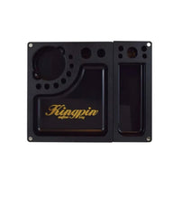 Load image into Gallery viewer, raw rolling kingpin X Collab Mafioso Rolling Tray+glass knuckle cone bubbler pip