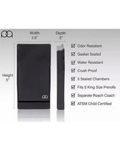 Load image into Gallery viewer, JPAQ Odor Resistant Joint Holder Tube Stash(BK)M glass jar uv smell proof+boveda