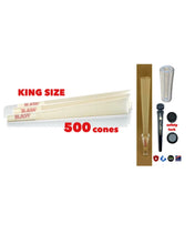Load image into Gallery viewer, RAW cone organic hemp king size cone(50pk, 100pk, 200pk, 300pk, 500pk) + tube+glass tip