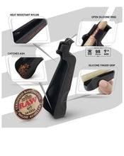 Load image into Gallery viewer, RAW Ash Catcher v2 Heat Resistant Nylon+RAW Three Tree Cone Case smell proof