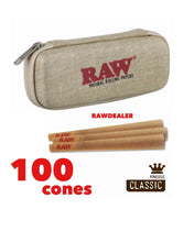 Load image into Gallery viewer, RAW Classic KING Size Pre-Rolled Cones ( 50, 100, 200, 300, 500) + raw Cone Wallet