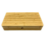 Load image into Gallery viewer, natural hand made wooden bamboo backflip magnet rolling smoking tray