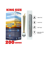 Load image into Gallery viewer, ELEMENTS organic cone king size(500pk, 300pk, 200pk, 100pk, 50pk)+ALUMINUM sealed smell water proof tube