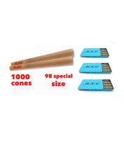 Load image into Gallery viewer, RAW cone 98 special Size Cone(1000pk, 500pk)+3X steel slide lock cone holder case