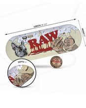 Load image into Gallery viewer, RAW X BOO JOHNSON SKATE DECK ROLLING TRAY 16.7”+steel slide lock cone case