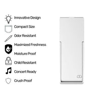 Load image into Gallery viewer, JPAQ TRIO Odor Resistant Joint Holder Tube Stash(white )+steel slide lock case