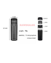 Load image into Gallery viewer, RAW star glass rolling tray 6”x4” + cone herb grinder filler storage 3in 1