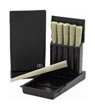 Load image into Gallery viewer, 2X JPAQ Odor Resistant Joint Holder Roach Tube Stash (BLACK)+glass cone holder
