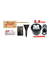 Load image into Gallery viewer, raw large metal tray(flight)+raw king 98 size cone loader+2.5 inch grinder
