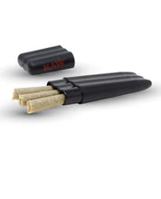 Load image into Gallery viewer, Glass Knuckle Bubbler raw cone holder +raw three tree cone case