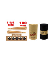 Load image into Gallery viewer, Zig Zag 1 1/4 size Unbleached Cone(50, 100, 200, 300, 400, 500)+raw 1 1/4 size cone 6 six Shooter filler