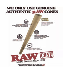 Load image into Gallery viewer, RAW 98 special Size Cone classic +cone filler herb grinder storage 3 in 1