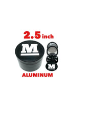 Load image into Gallery viewer, raw star glass rolling tray 6”x4” +aluminum large 2.5inch grinder