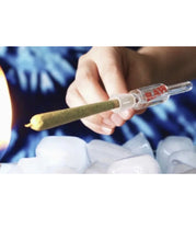 Load image into Gallery viewer, RAW roor CHILLER glass cone Tip 4" Glycerin FREEZABLE Cone RYO Holder Crutch