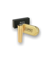 Load image into Gallery viewer, Clipper Shiny full Metal lighter Refillable ( Gold/Silver) + clipper box+raw three tree case