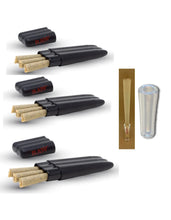 Load image into Gallery viewer, 3x RAW Three Tree Cone Case with Hippie Butler Smell Proof +glass cone tip