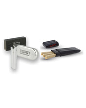 Load image into Gallery viewer, Clipper Shiny full Metal lighter Refillable ( Gold/Silver) + clipper box+raw three tree case