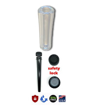 Load image into Gallery viewer, raw classic LEAN size pre-rolled cone w filter(100 pack)+GLASS CONE tip+tube