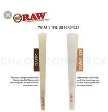 Load image into Gallery viewer, RAW Classic 98 special Size Pre-Rolled Cone (50, 100, 200, 300, 400, 500)+ glass cone tip+doob tube