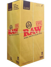 Load image into Gallery viewer, RAW cone Classic King Size cone (200 Pk) +large wooden poker