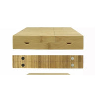 Load image into Gallery viewer, Triple flip bamboo magnet rolling foldable tray