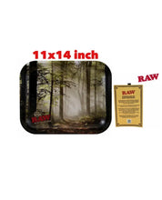 Load image into Gallery viewer, raw large rolling metal tray+raw tray crump catcher+raw lighter