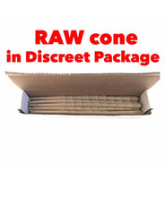 Load image into Gallery viewer, raw classic LEAN size pre-rolled cone w filter(100 pack)+sealed smell proof tube