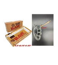 Load image into Gallery viewer, raw glass ashtray+glass knuckle cone bubbler smoke water pipe