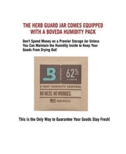 Load image into Gallery viewer, raw LEAN 1 1/4 size cone loader+M glass herb stash jar UV smell proof+boveda