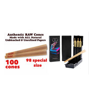 Load image into Gallery viewer, raw cone classic 98 special size pre rolled cone(100 pack)+JPAQ trio cone holder case