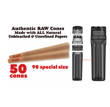 Load image into Gallery viewer, RAW 98 special Size Cone classic +cone filler herb grinder storage 3 in 1