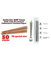 Load image into Gallery viewer, RAW Classic 98 special Size Cone(500, 300, 200, 100, 50)+aluminum sealed water smell tube joint