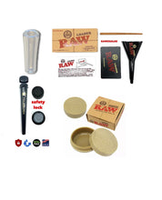 Load image into Gallery viewer, raw king 98 size cone loader+raw magnetic stash jar +glass cone tip + tube