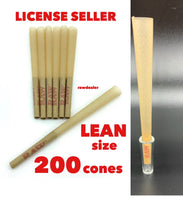 Load image into Gallery viewer, raw classic LEAN size pre-rolled cone W filter(200 pack)+GLASS CONE HOLDER TIP