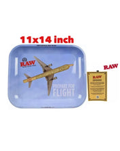 Load image into Gallery viewer, raw large rolling metal tray+raw tray crump catcher+raw lighter