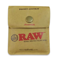 Load image into Gallery viewer, raw pocket ashtray + glass cone bubbler smoke water pipe