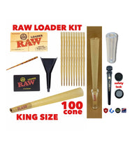 Load image into Gallery viewer, RAW Classic King Size Cones(100 pk)+raw cone loader+GLASS TIP +PHILADELPHIA TU