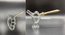 Load image into Gallery viewer, 2X glass knuckle cone bubbler smoke water pipe fit for raw zig zag elements cone