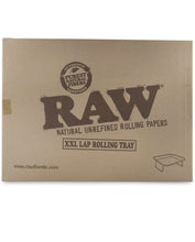 Load image into Gallery viewer, RAW Metal Rolling Tray XXL LARGE with folding leg 20x15 Inch. With certificates