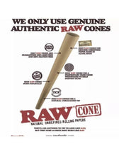 Load image into Gallery viewer, RAW classic 98 special size cone with tip(100 packs)+raw aluminum cigar tube