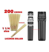 Load image into Gallery viewer, RAW 1 1/4 Size classic Cone + cone filler herb grinder storage 3 in 1