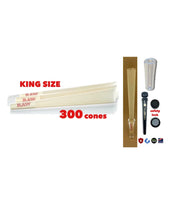 Load image into Gallery viewer, RAW cone organic hemp king size cone(50pk, 100pk, 200pk, 300pk, 500pk) + tube+glass tip