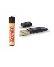 Load image into Gallery viewer, RAW Three Tree Cone Case with Hippie Butler Smell Proof+raw clipper lighter