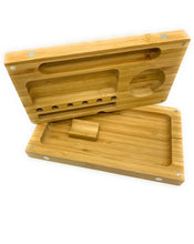 Load image into Gallery viewer, bamboo backflip rolling tray+ RAW cone king 98 loader+RAW three tree cone case